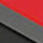 BLACK SATIN / RED